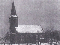 Nieistniejący kościół ewangelicko-augsburski w Andrzejowie - zdjęcie archiwalne