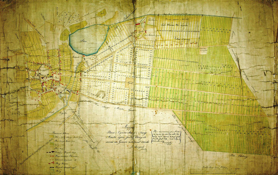 Plan osady Zgierz Nowe Miasto Jana Leszczyńskiego