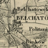 Bełchatów na mapie Kwatermistrzostwa